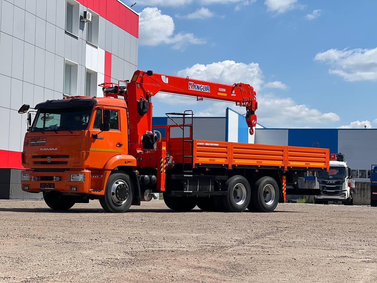 Бортовой грузовик КАМАЗ 65115 с КМУ Kanglir KS 2056, 2025