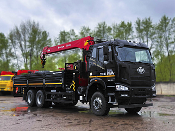 Бортовой FAW J6L 4*2 с КМУ SUNHUNK S2106_0