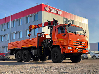 Бортовой КАМАЗ 43118 с КМУ СмартЭко FG414 (дв. Cummins,  сп/место)_0